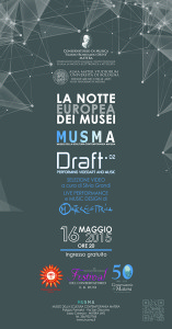 Il MUSMA per la Notte Europea dei Musei 2015